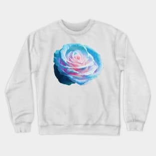 Cerulean blue rose Crewneck Sweatshirt